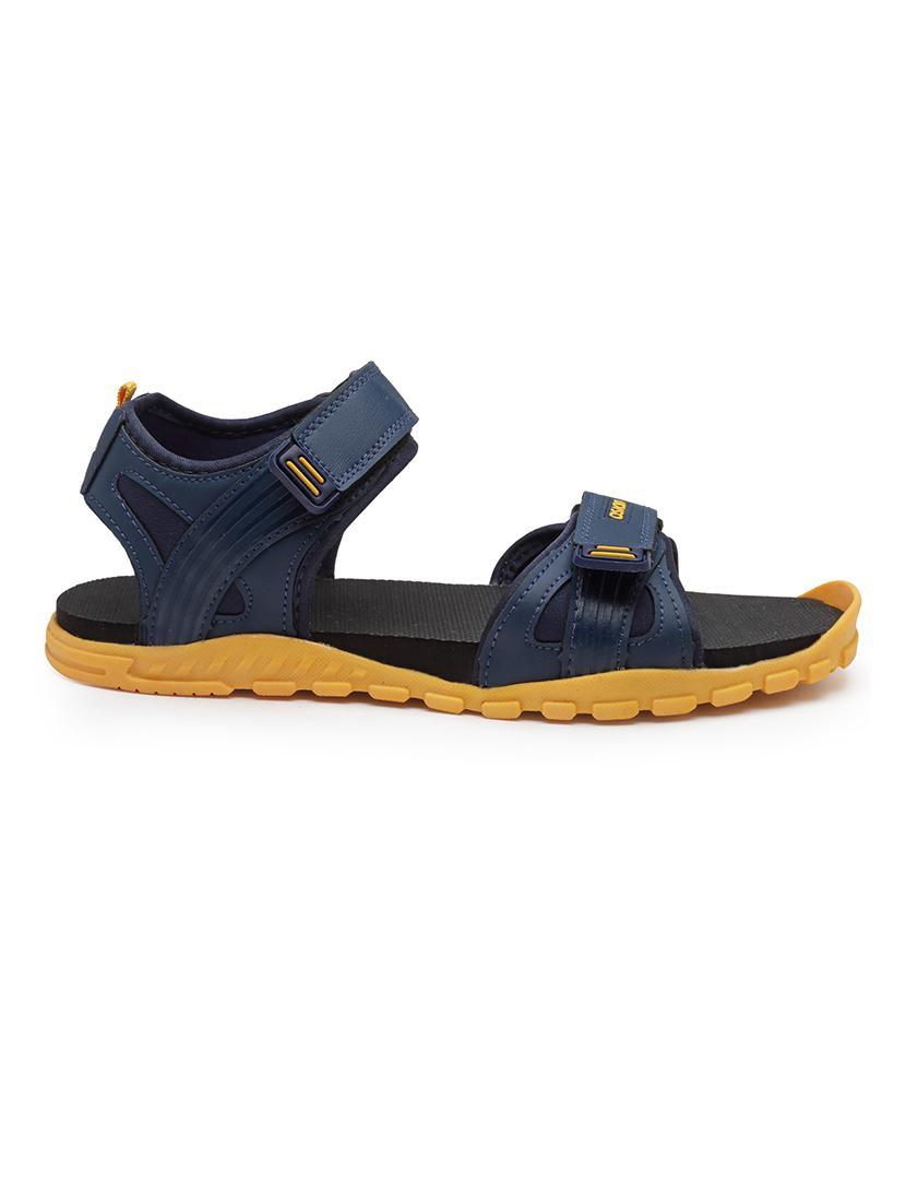 navy synthetic slip on sandals - 20025849 -  Standard Image - 1