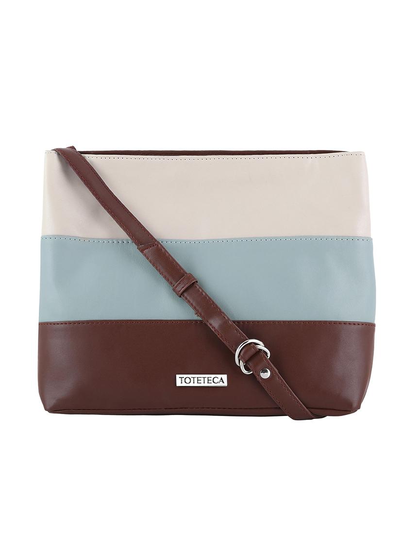 color block leatherette (pu) regular sling bag - 20026790 -  Standard Image - 1