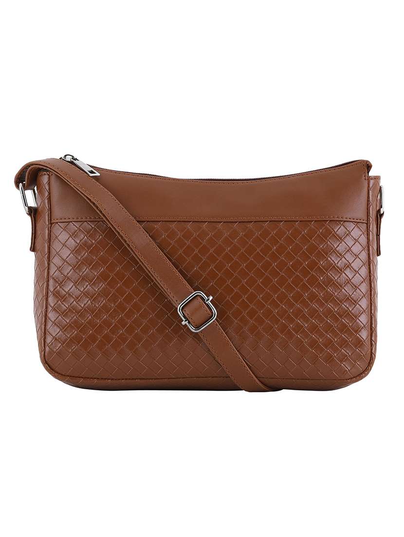 nude leatherette (pu) sling bag - 20026794 -  Standard Image - 1