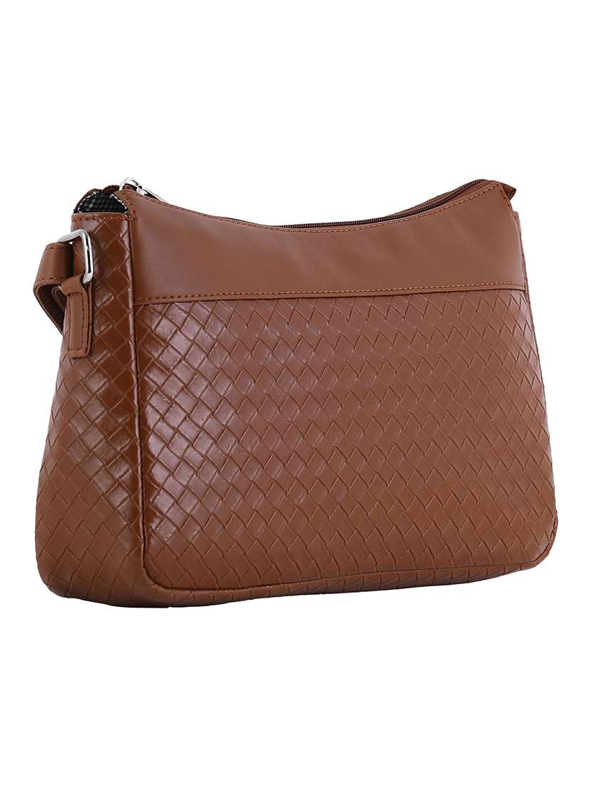 nude leatherette (pu) sling bag - 20026794 -  Standard Image - 4