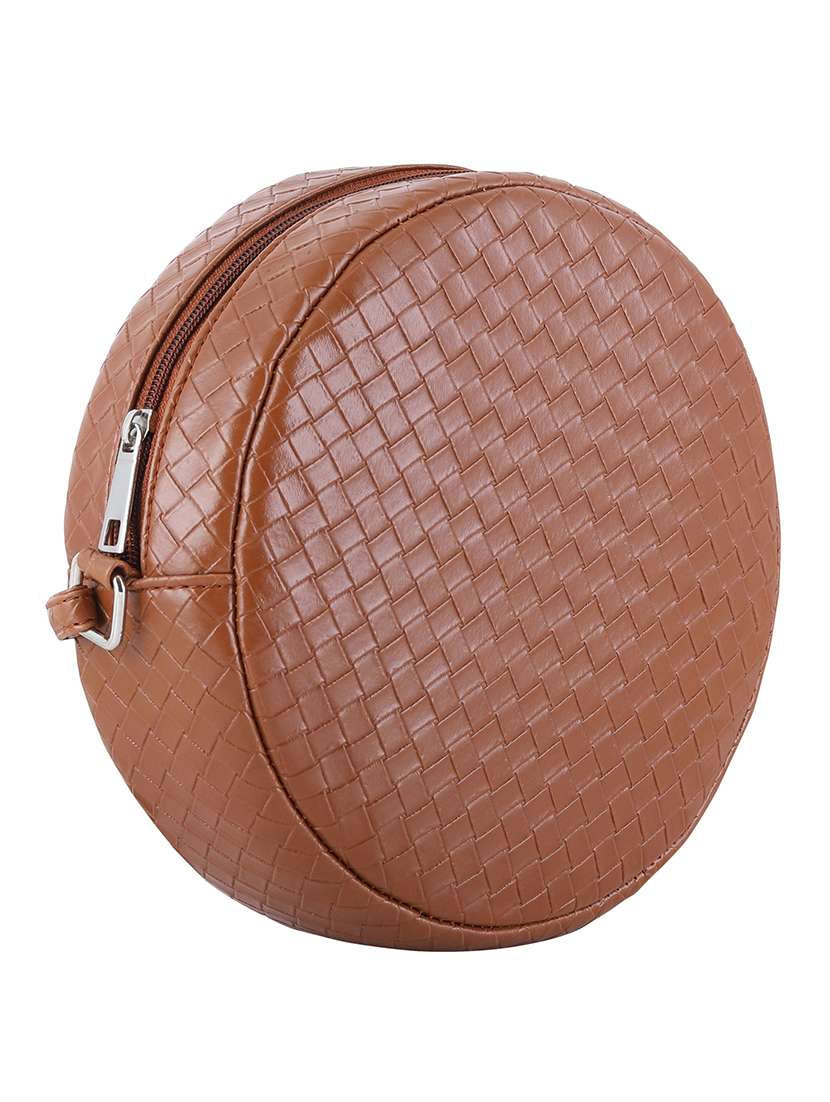 nude leatherette (pu) sling bag - 20026795 -  Standard Image - 4