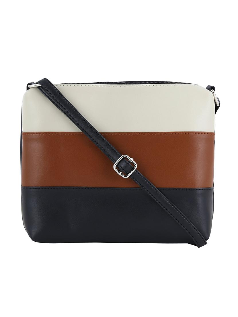 color block leatherette (pu) regular sling bag - 20026796 -  Standard Image - 1