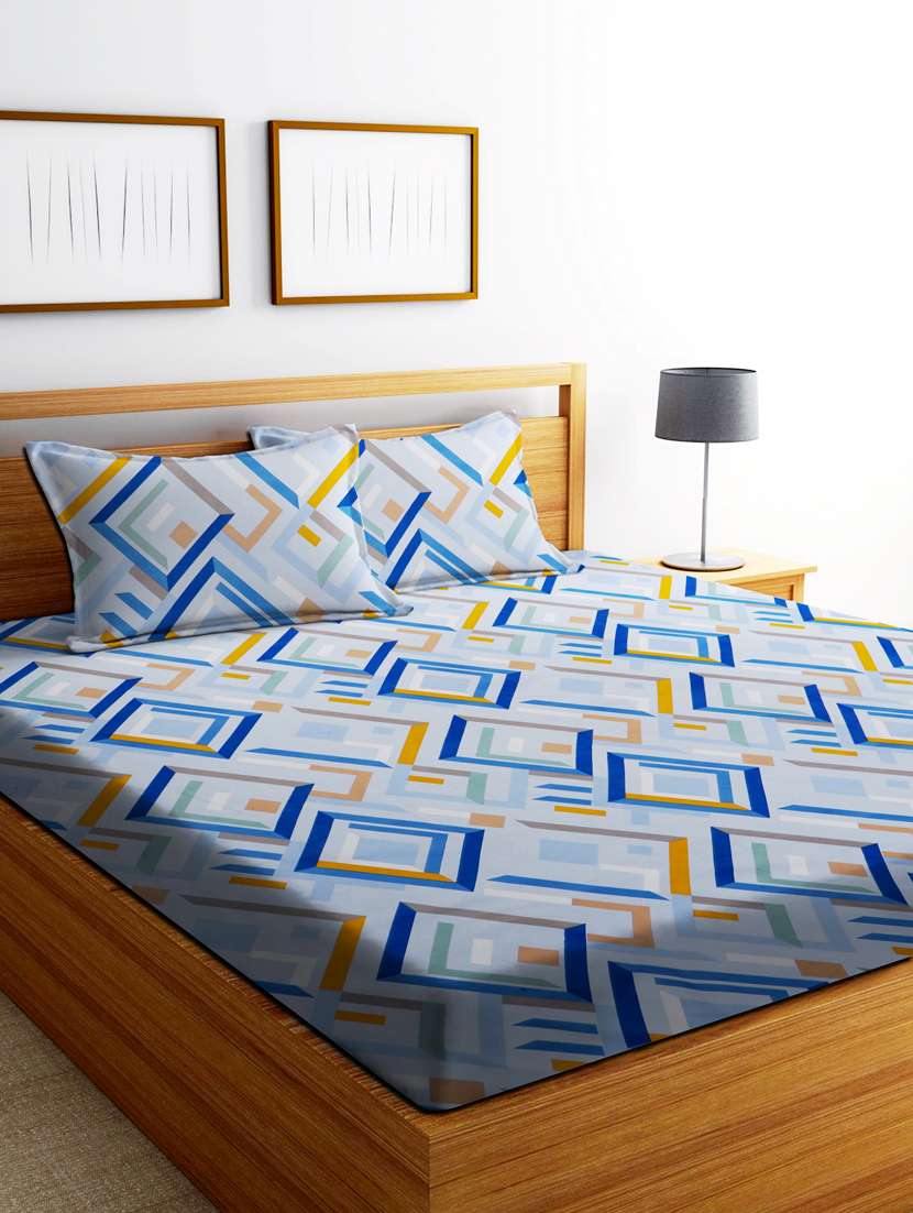 double queen bedsheet with 2 pillow covers