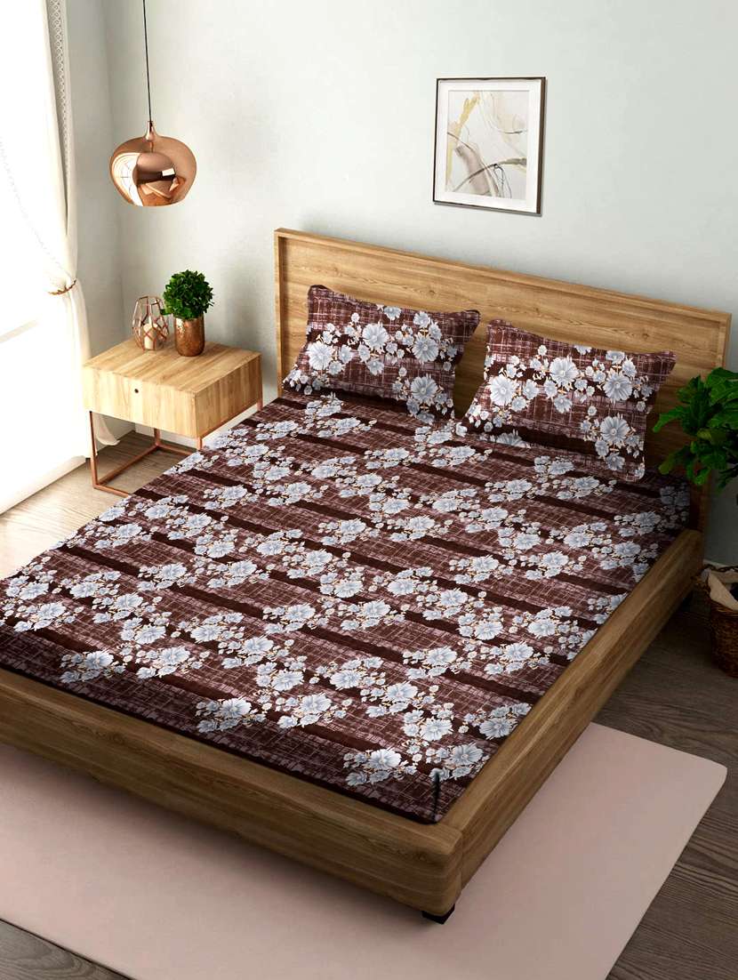 double queen bedsheet with 2 pillow covers