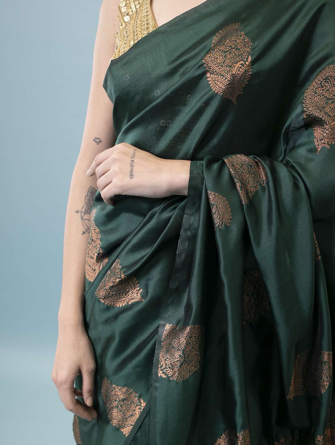 women's banarasi saree with blouse - 20029502 -  Standard Image - 4