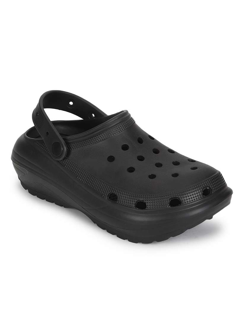 black slides flip flops - 20029610 - Standard Image - 1