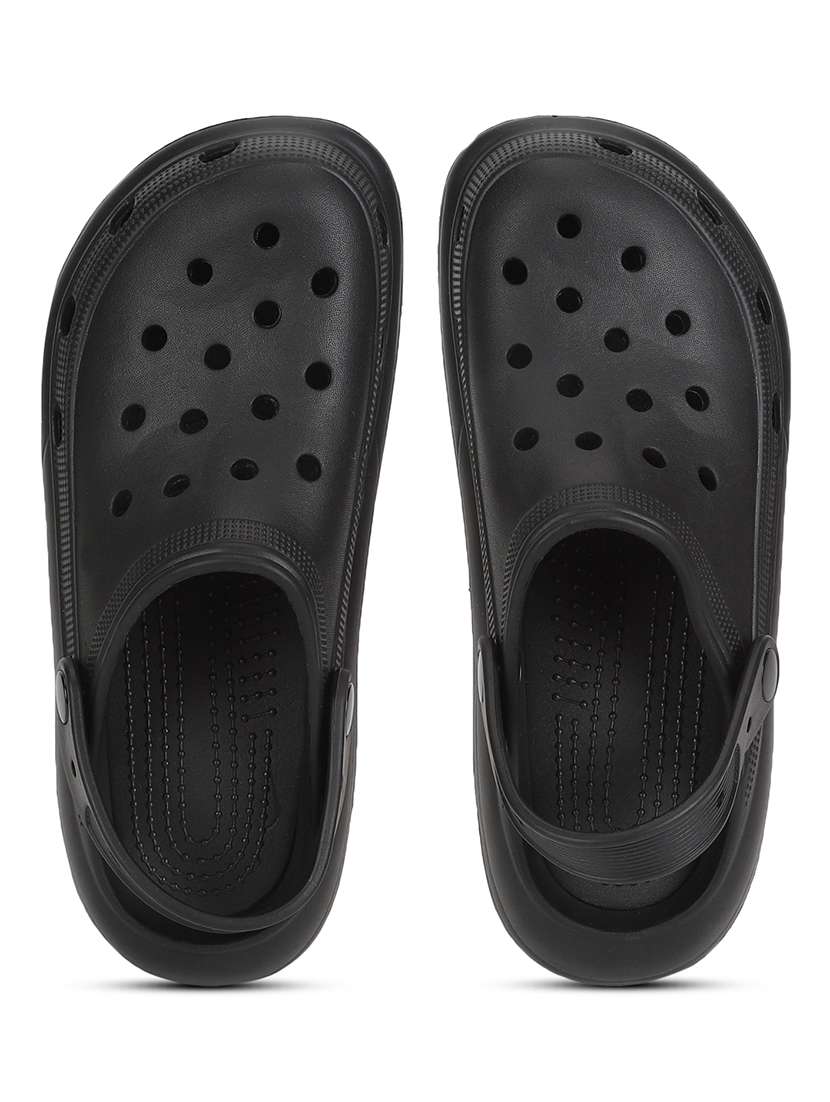 black slides flip flops - 20029610 - Standard Image - 4