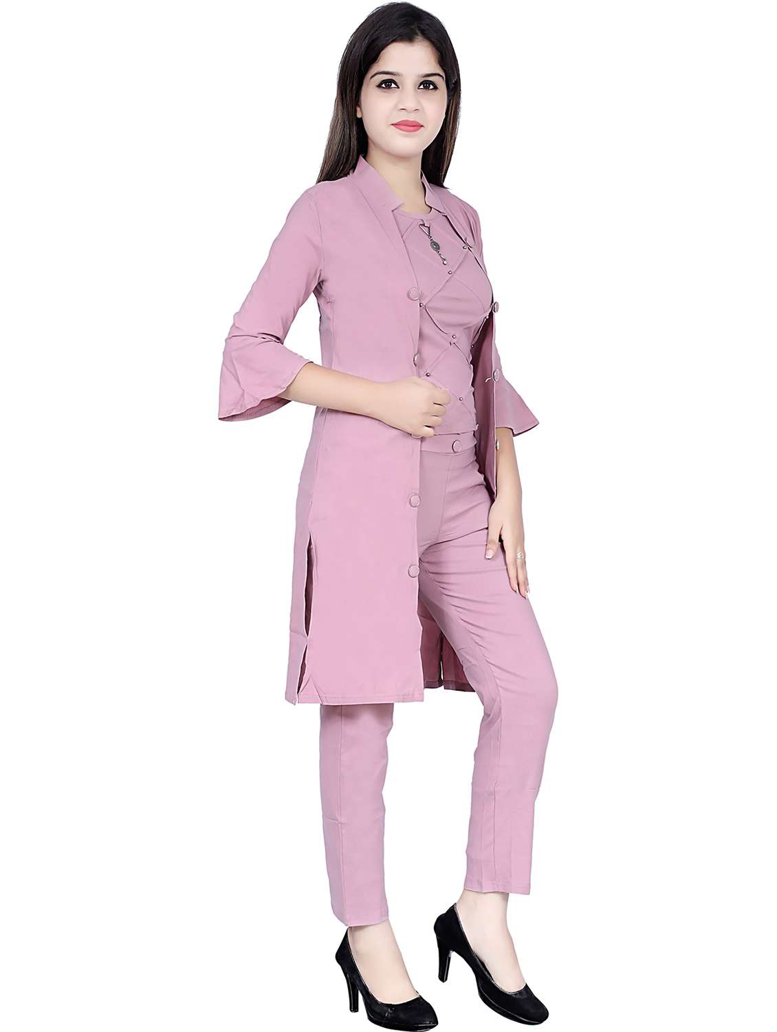 purple solids regular jacket - 20030107 -  Standard Image - 1