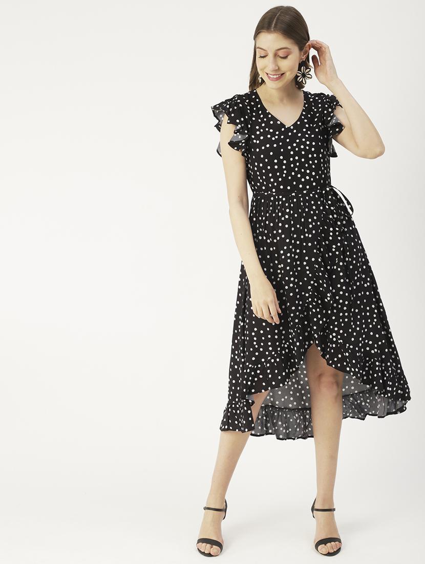 women's high low checks dress - 20031224 -  Zoom Image - 0
