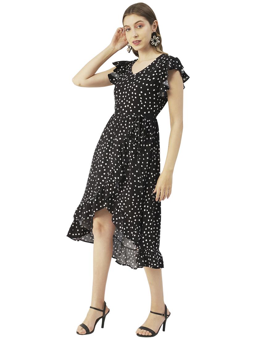 women's high low checks dress - 20031224 -  Standard Image - 1