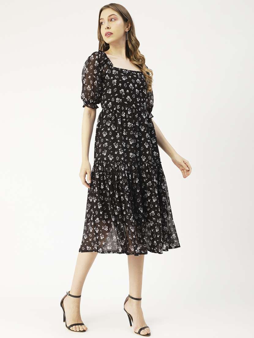 women's tiered dress floral dress - 20031225 -  Standard Image - 1