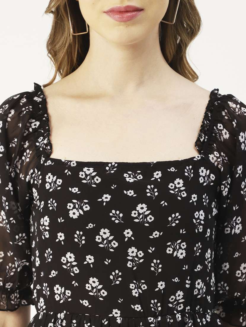 women's tiered dress floral dress - 20031225 -  Standard Image - 4