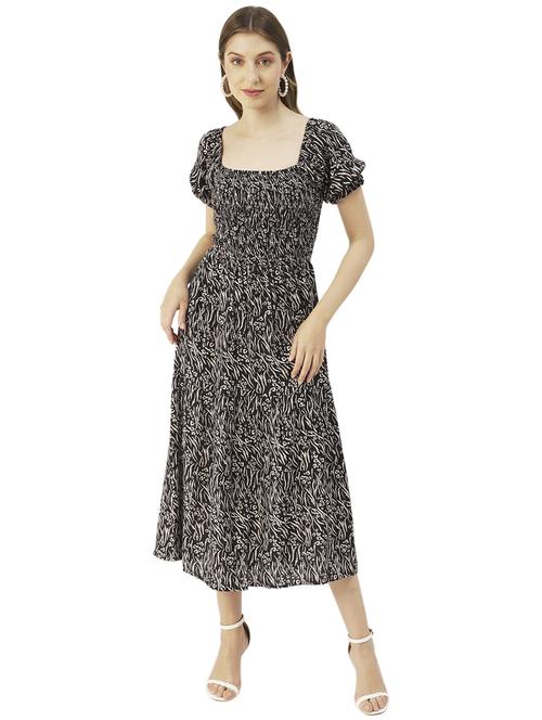 women's fit & flare printed dress - 20031226 -  Standard Image - 0