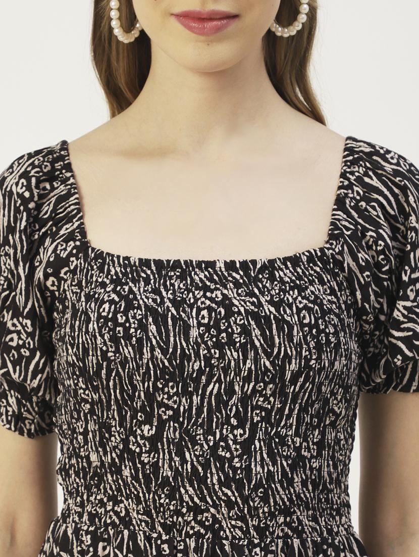 women's fit & flare printed dress - 20031226 - Standard Image - 4