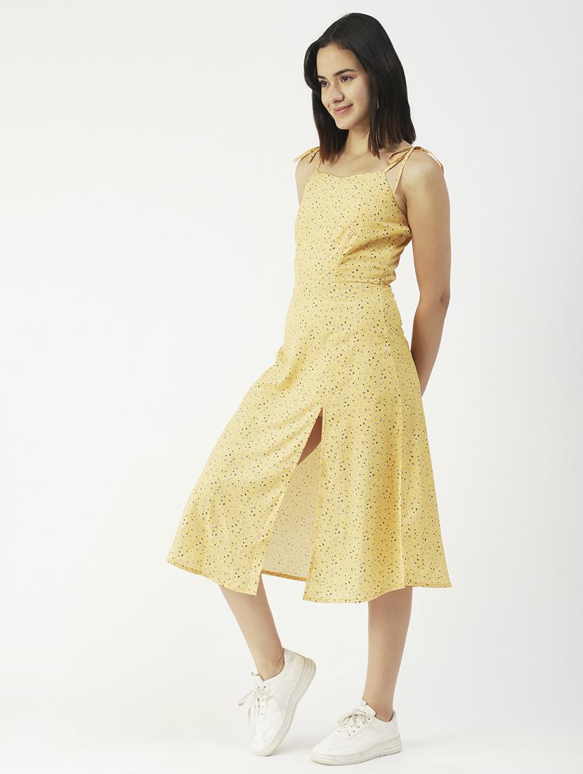 women's micro print dress - 20031230 - Standard Image - 1