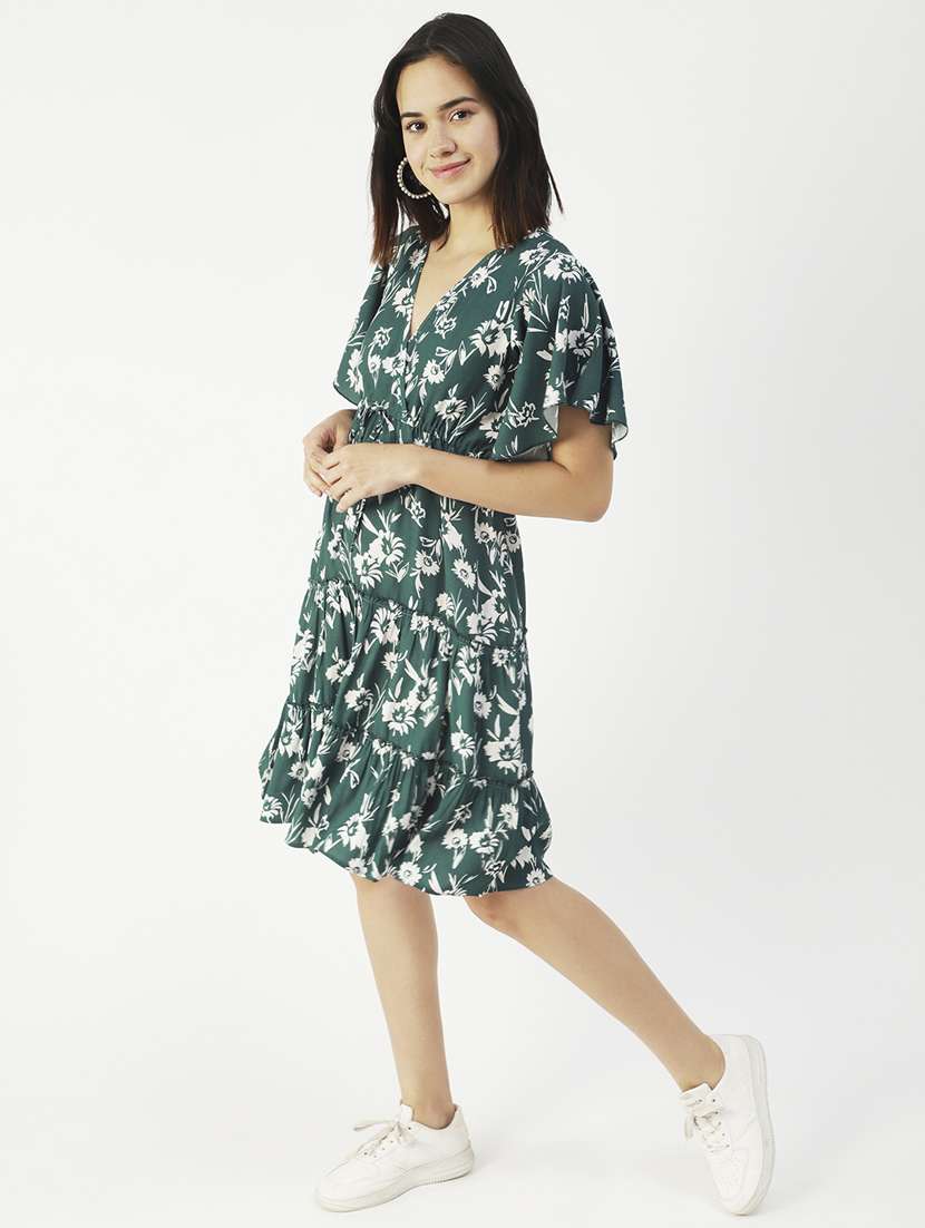 women's fit & flare floral dress - 20031231 -  Standard Image - 1