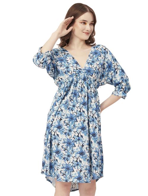 women's fit & flare floral dress - 20031233 - Standard Image - 0