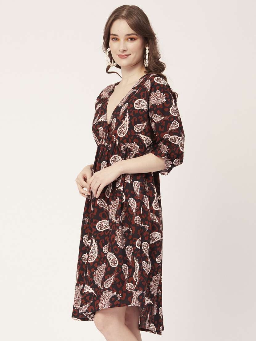 women's fit & flare abstract dress - 20031234 -  Standard Image - 1