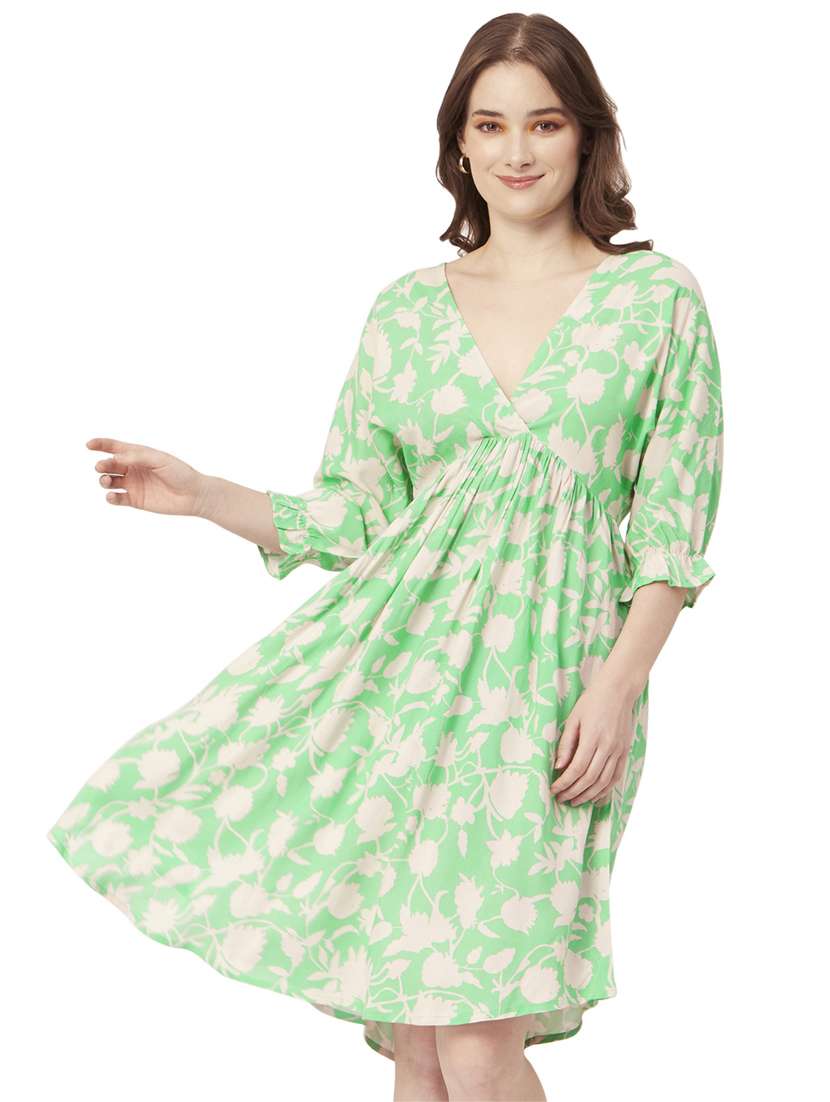 women's fit & flare floral dress