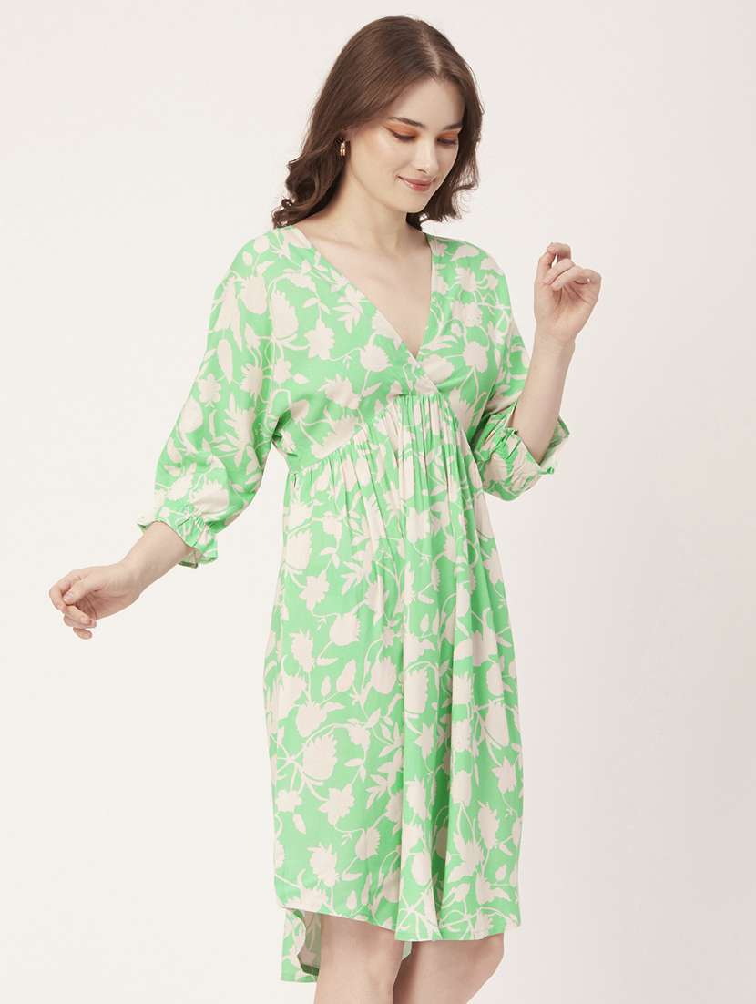 women's fit & flare floral dress - 20031235 -  Standard Image - 1