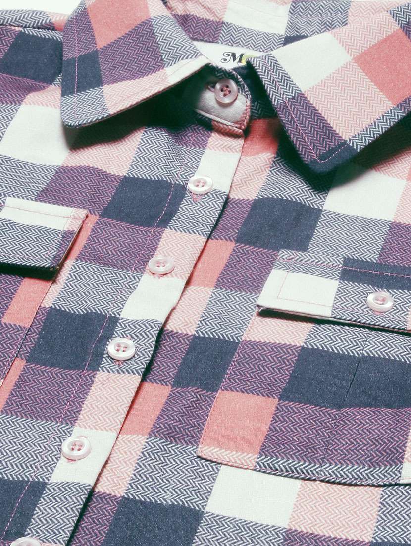 blue cotton crop shirt - 20031243 -  Standard Image - 4