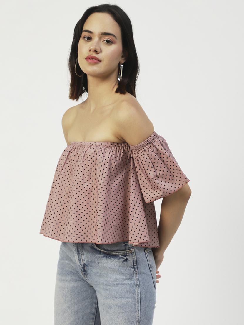 women's crop off shoulder top - 20031291 -  Standard Image - 1