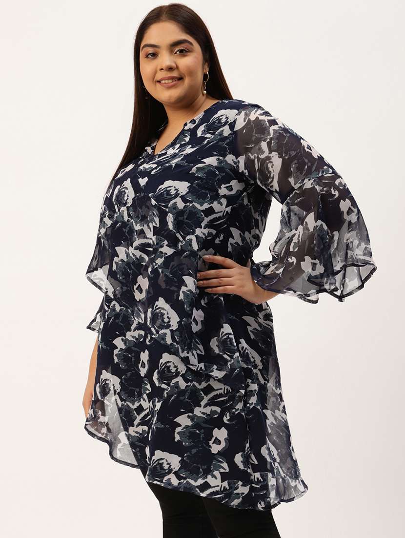 women's asymmetric notch neck top - 20031525 - Standard Image - 1