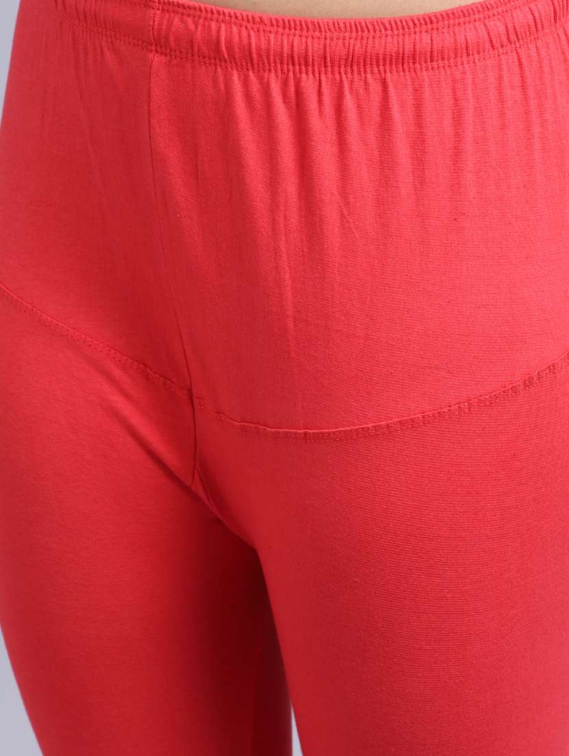 pink cotton lycra legging - 20031641 - Standard Image - 4
