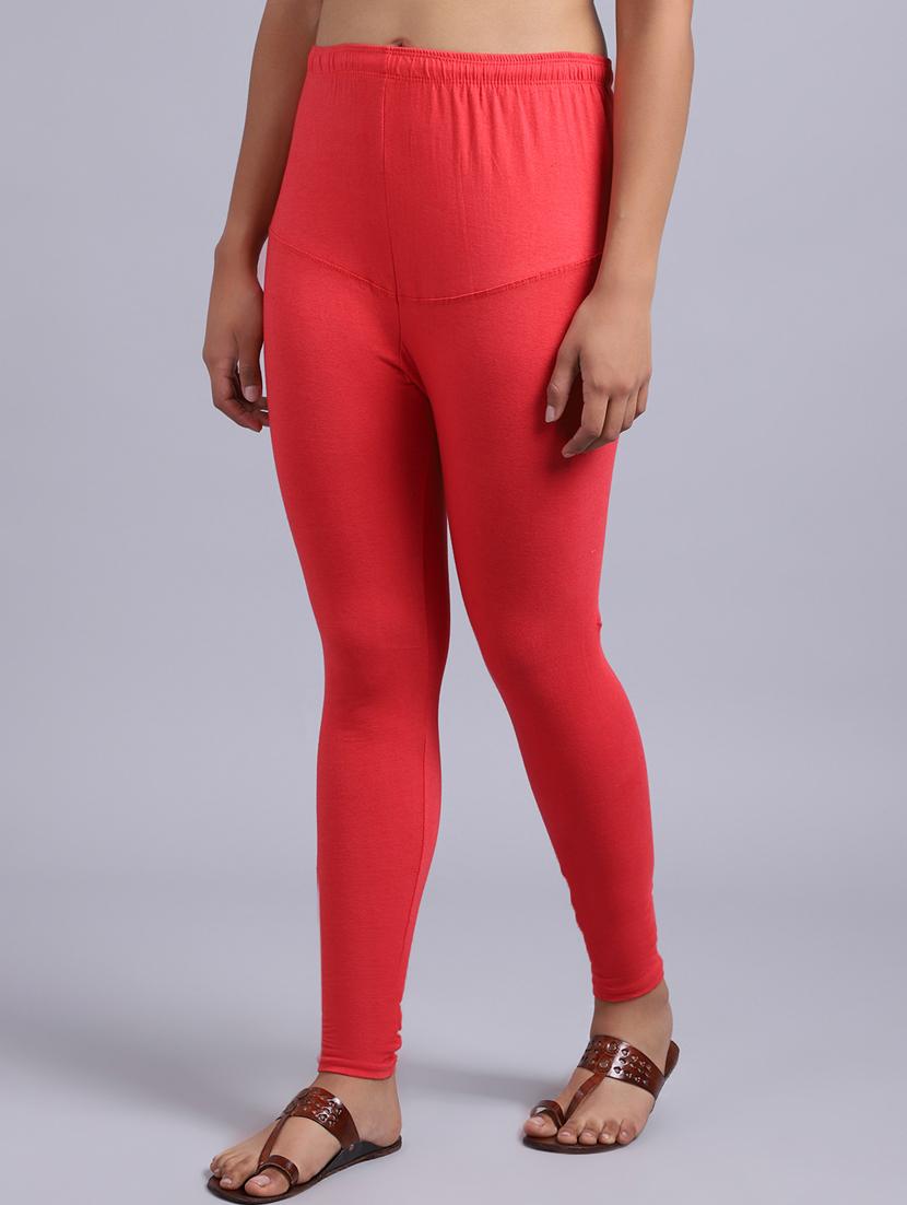 orange cotton lycra leggings - 20031656 - Standard Image - 1