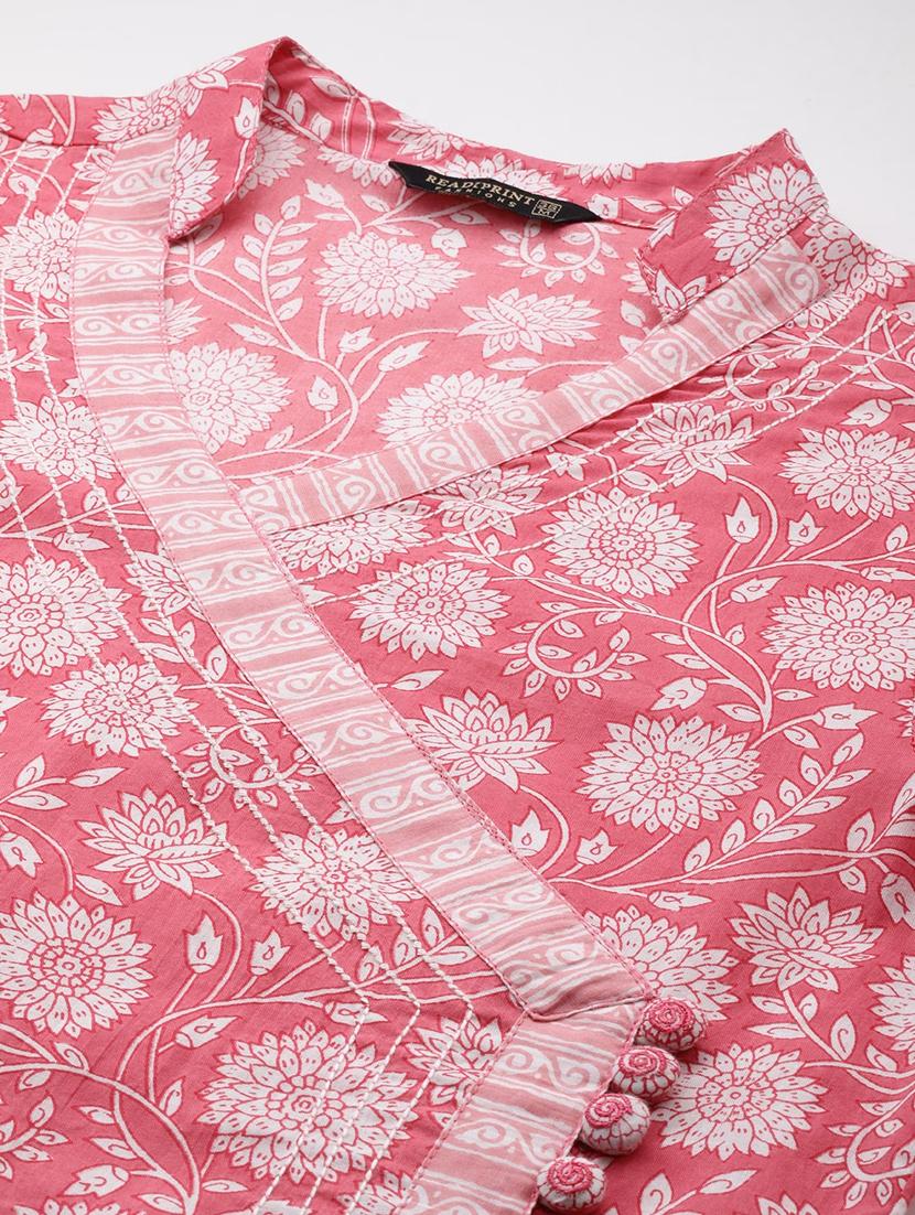 pink kurta pant set with dupatta - 20032037 - Standard Image - 4