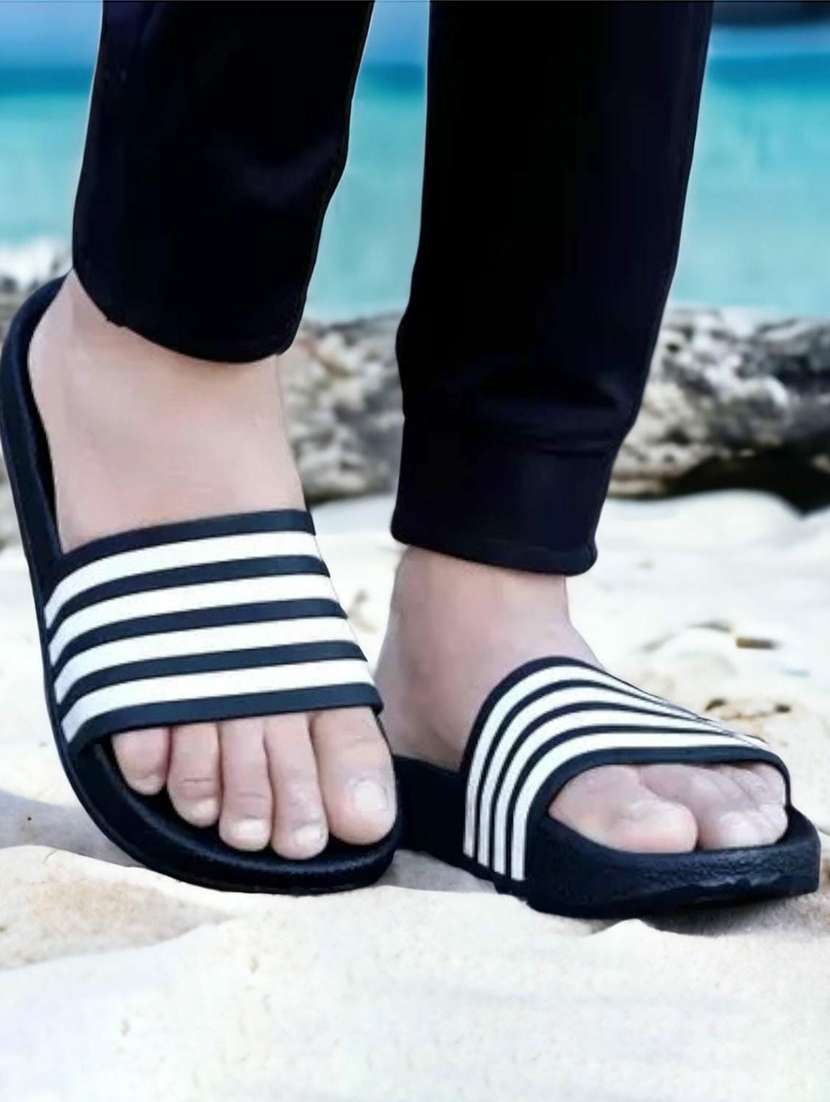 black eva slip on flip flops - 20033125 -  Standard Image - 4