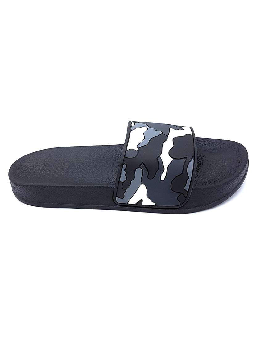 black eva slip on flip flops - 20033127 -  Standard Image - 1