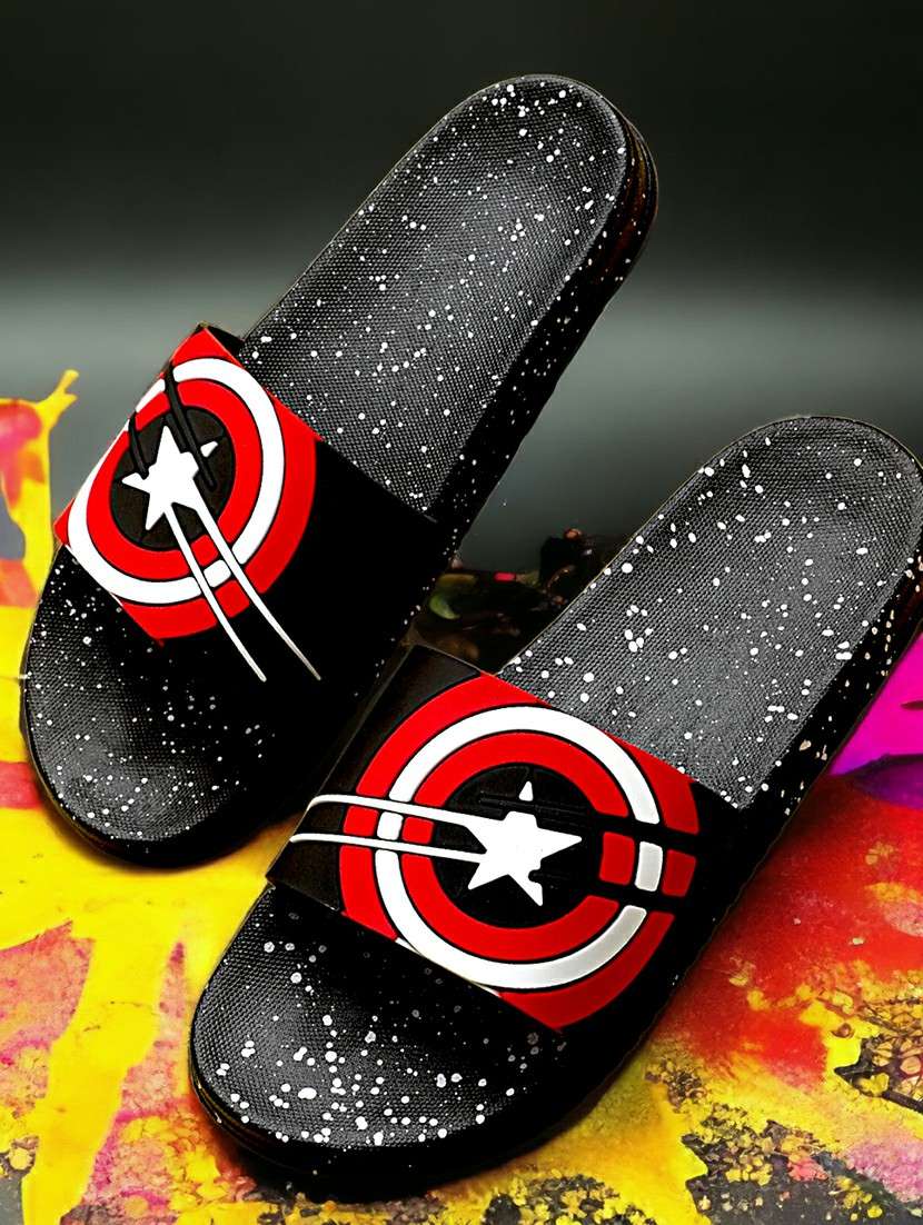 black eva slip on flip flops