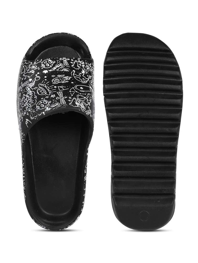black eva slip on flip flops - 20033142 -  Standard Image - 4