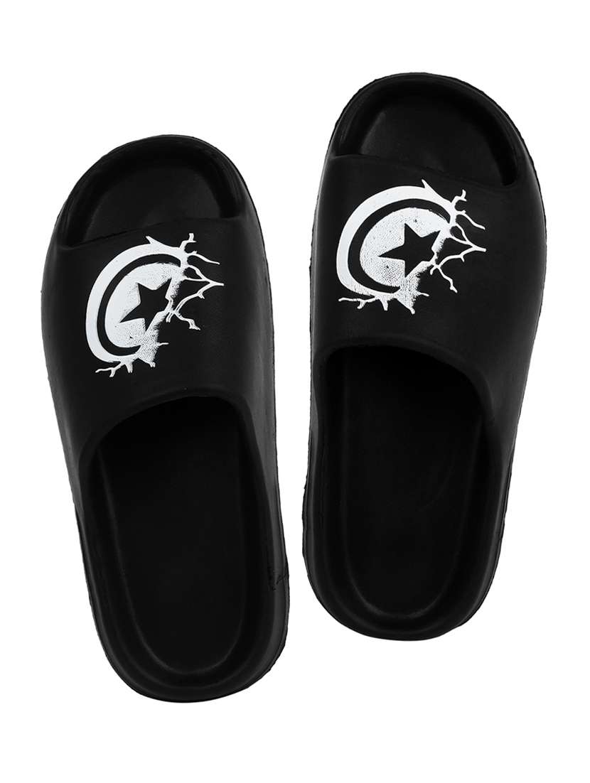 black eva slip on flip flops