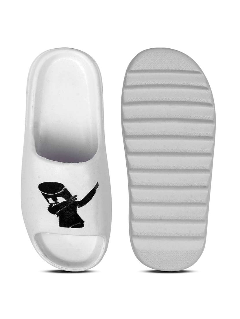 white eva slip on flip flops - 20033151 -  Standard Image - 4