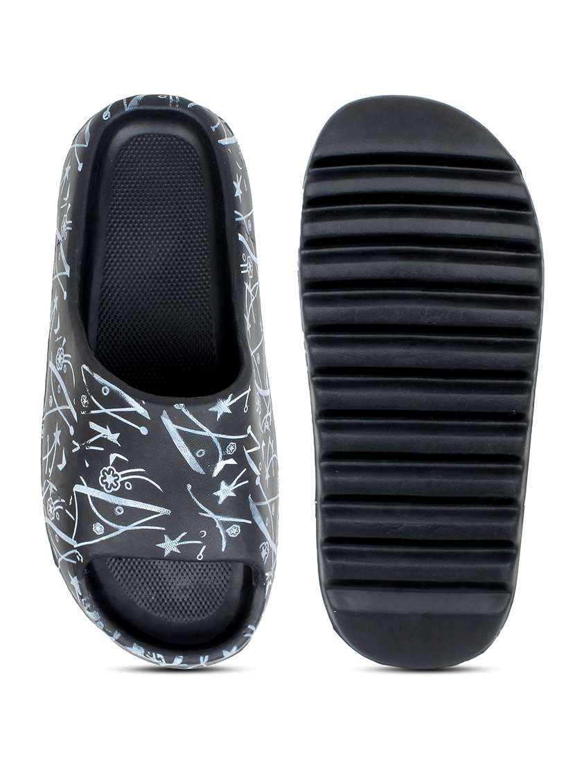 Black Eva Slip On Flip Flops