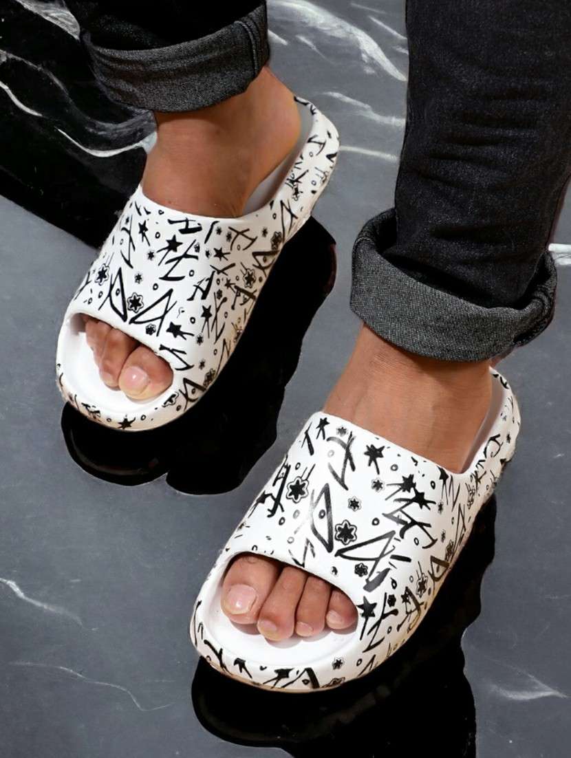 white eva slip on flip flops - 20033155 -  Standard Image - 4