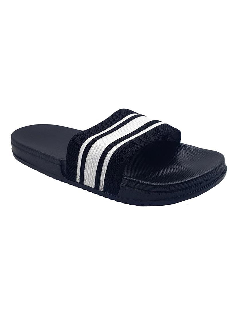 black eva slip on flip flops - 20033162 - Standard Image - 1