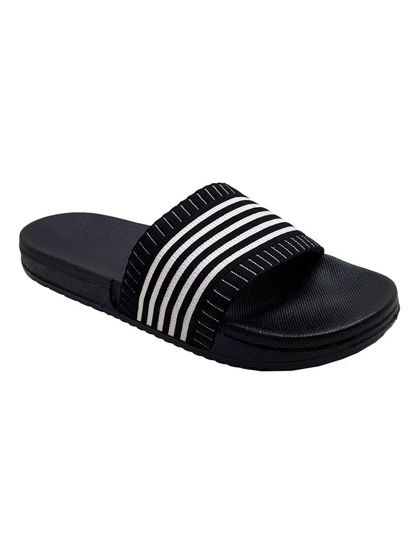 black eva slip on flip flops - 20033165 -  Standard Image - 1