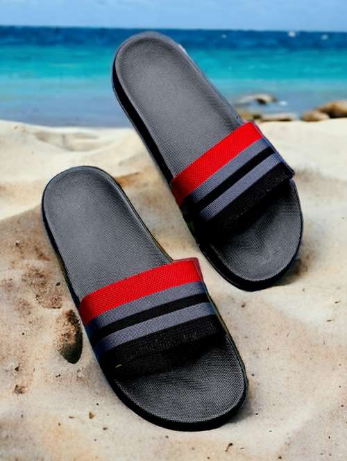 black eva slip on flip flops - 20033185 -  Standard Image - 0