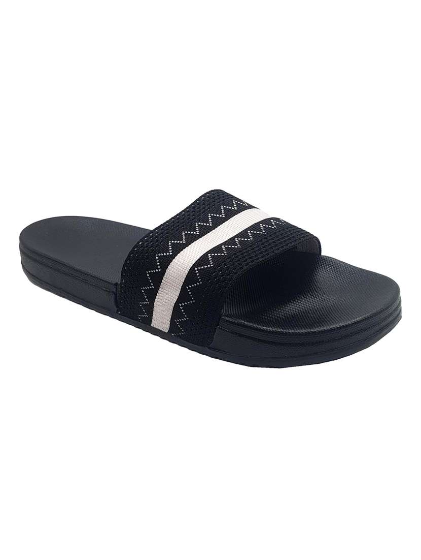 black eva slip on flip flops - 20033191 -  Standard Image - 1