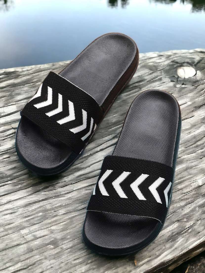 fly-big-arrow black flip flop for women