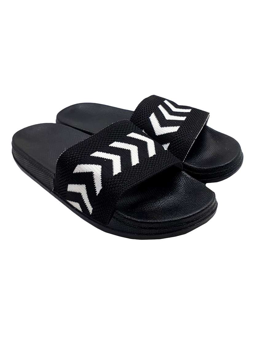 fly-big-arrow black flip flop for women - 20033311 -  Standard Image - 1
