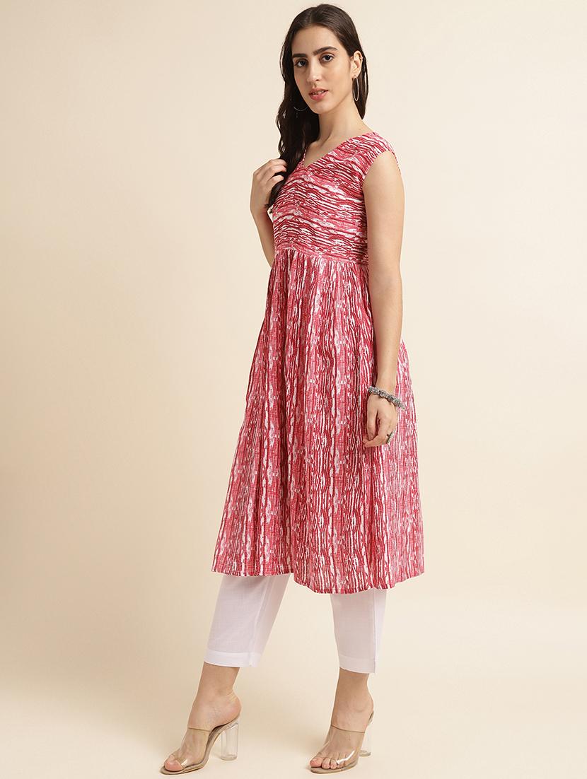 women's flared kurta - 20033351 -  Standard Image - 1