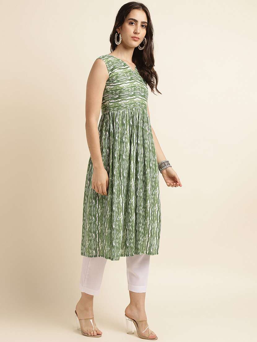 women's flared kurta - 20033353 -  Standard Image - 1