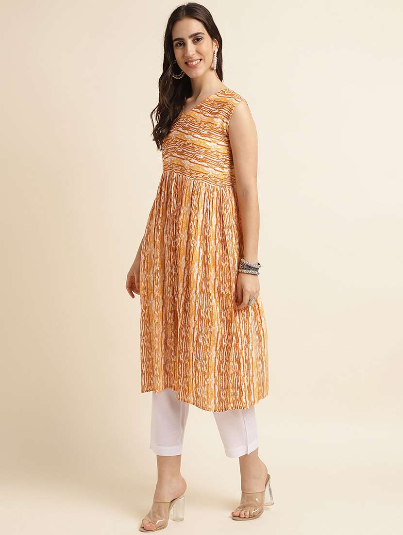 women's flared kurta - 20033354 -  Standard Image - 1