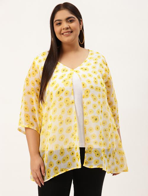 women's layered v neck top - 20036289 -  Standard Image - 0