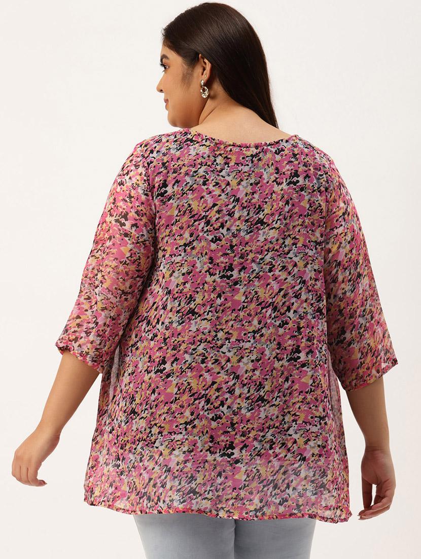 women's layered v neck top - 20036291 -  Standard Image - 1