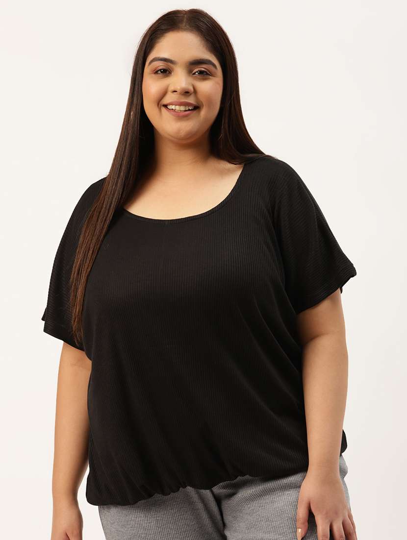 women's straight round neck top - 20038356 - Zoom Image - 0